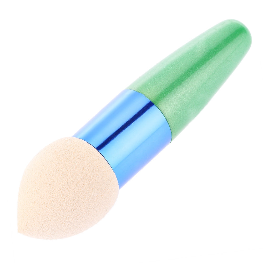 Cosmetic Women Liquid Cream Foundation Teardrop-shaped Concealer Sponge Brushes Lollipop