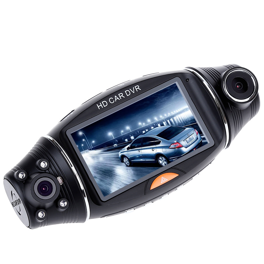 2.7 inch R310 Dual Lens Car DVR IR Night Vision Rear View Camera Recorder
