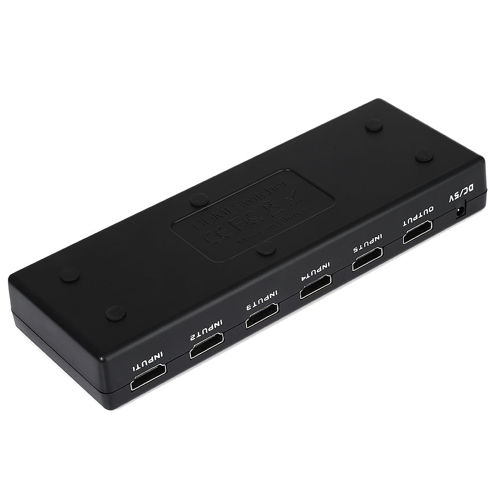 5 Port HDMI Switch Switcher Hub Splitter HD 1080P with IR Remote for HDTV PS3 DVD