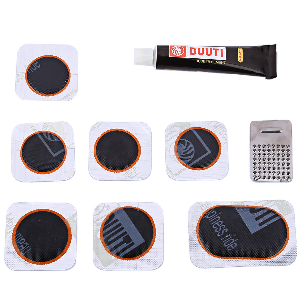 DUUTI Bicycle Folding Tire Repair Multifunctional Kit Set with Portable Repair Tools Bag