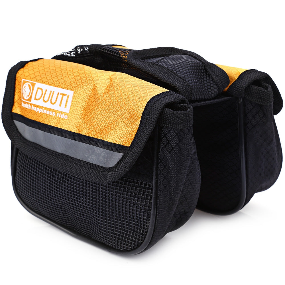 DUUTI Cycling Bike Top Frame Front Pannier Saddle Tube Bag Double Pouch