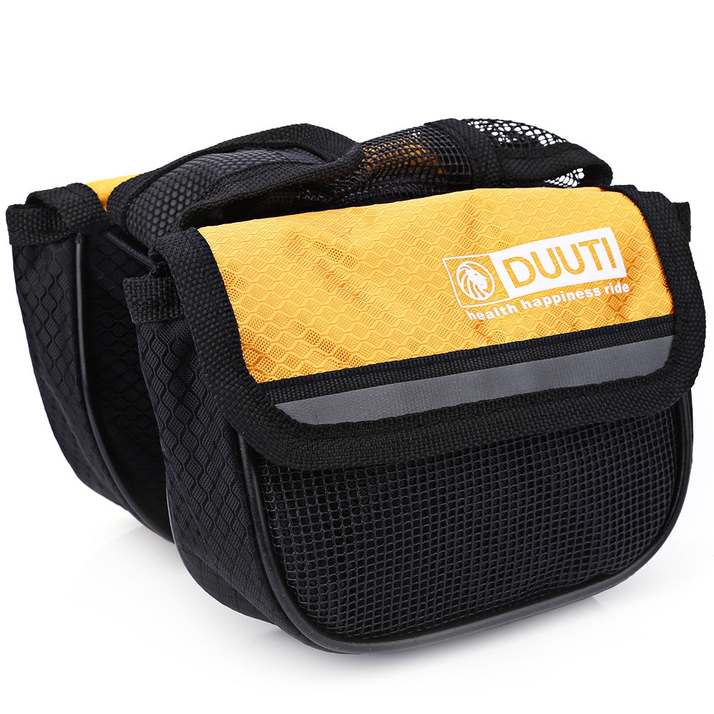 DUUTI Cycling Bike Top Frame Front Pannier Saddle Tube Bag Double Pouch