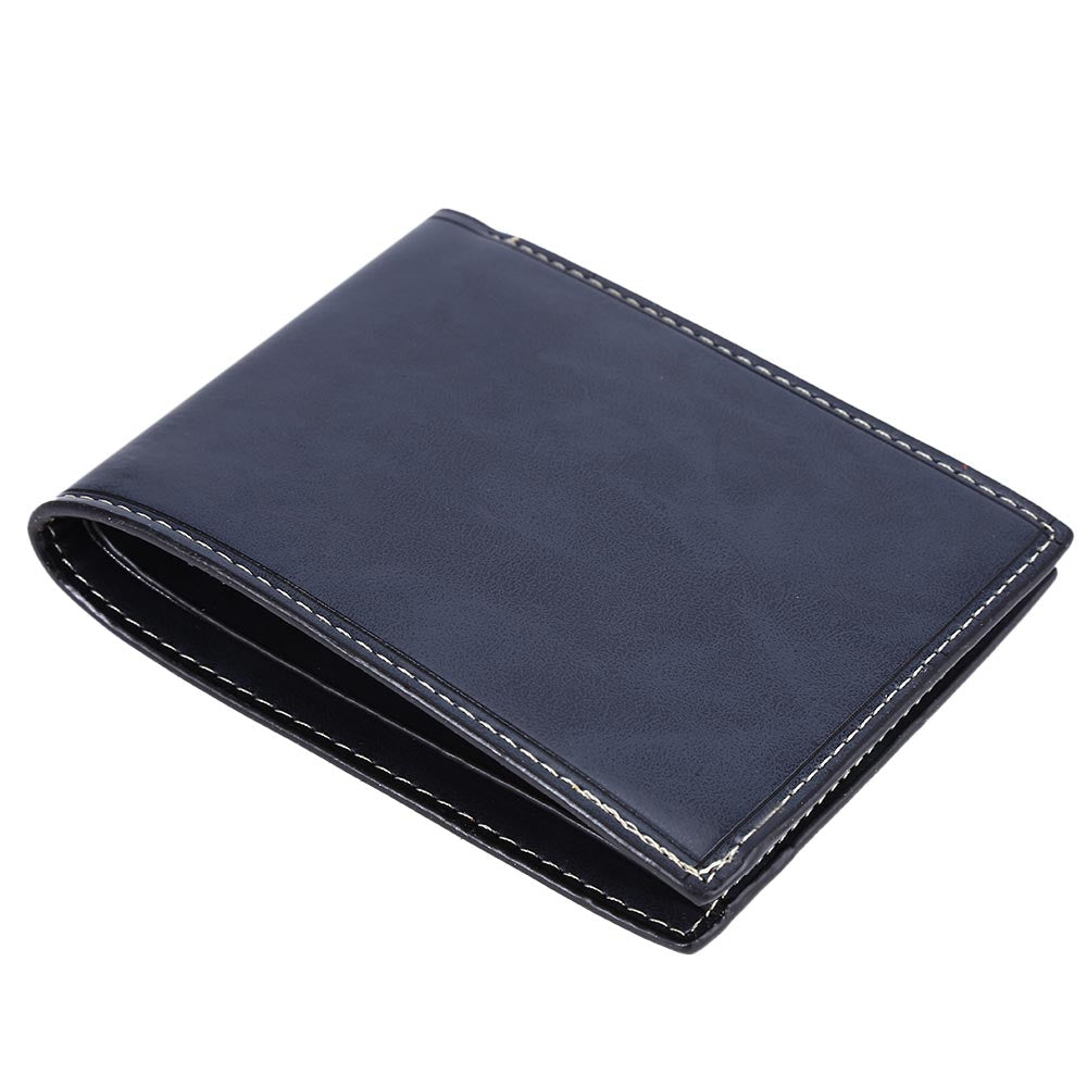 Baellerry Male Transverse Wallet PU Credit Card Bifold Purse