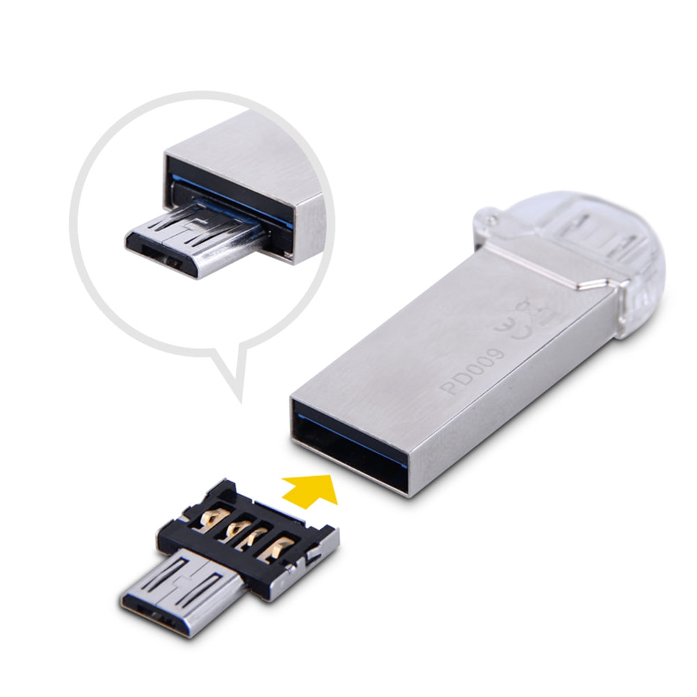 DM USB to Micro USB Male OTG Adapter Compatible with USB Disk / Phone / Tablet etc.