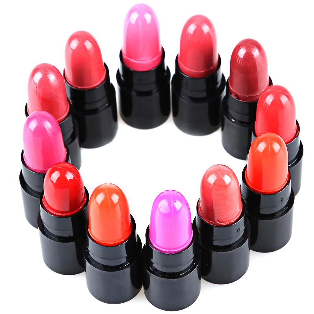 12 Charming Colors Lovely Tiny Shinning Moisturizing Lipstick Lip Gloss 12pcs/Pack