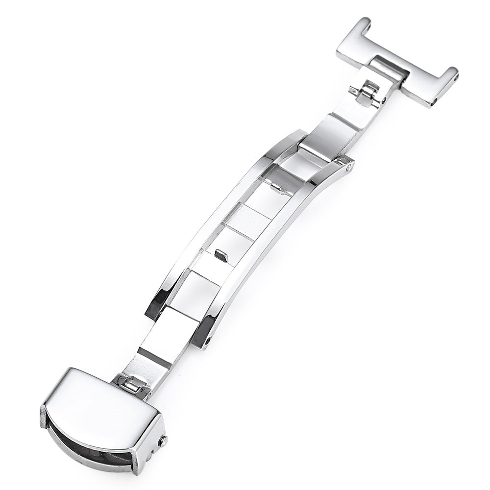 12MM Stainless Steel Watch Buckle Butterfly Clasp  for Leather Straps Bands