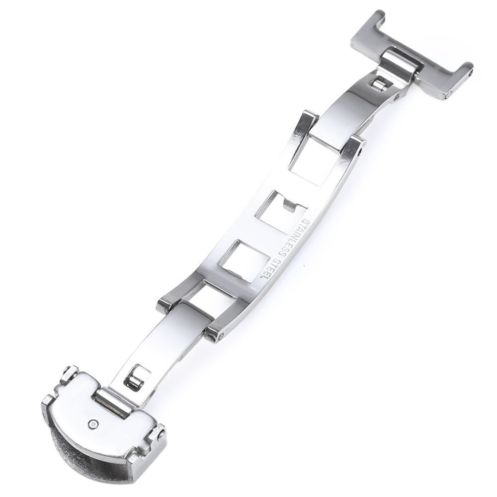 12MM Stainless Steel Watch Buckle Butterfly Clasp  for Leather Straps Bands