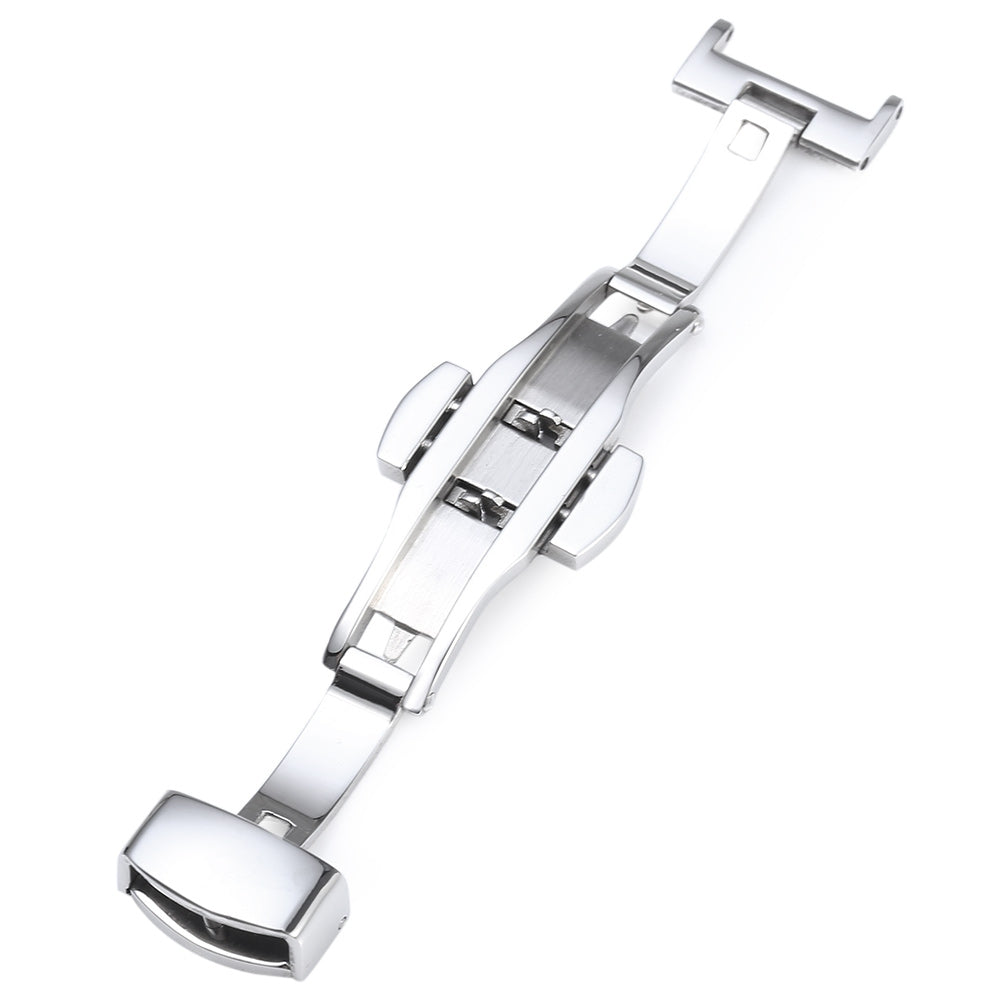 12MM Stainless Steel Watch Buckle Butterfly Clasp Automatic Push Button