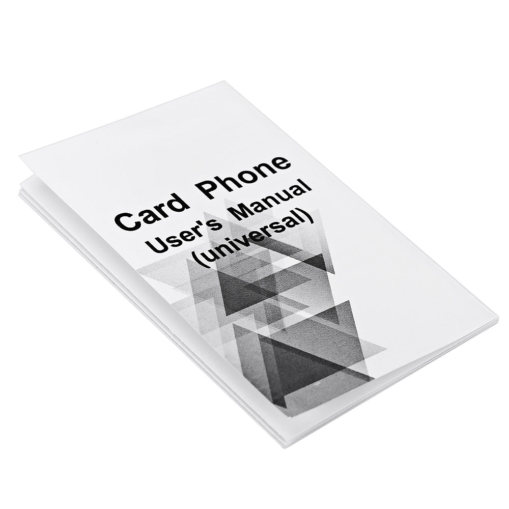 AIEK V5 1.8 inch Ultra-thin Quad Band Card Phone Bluetooth 3.0 FM Audio Player
