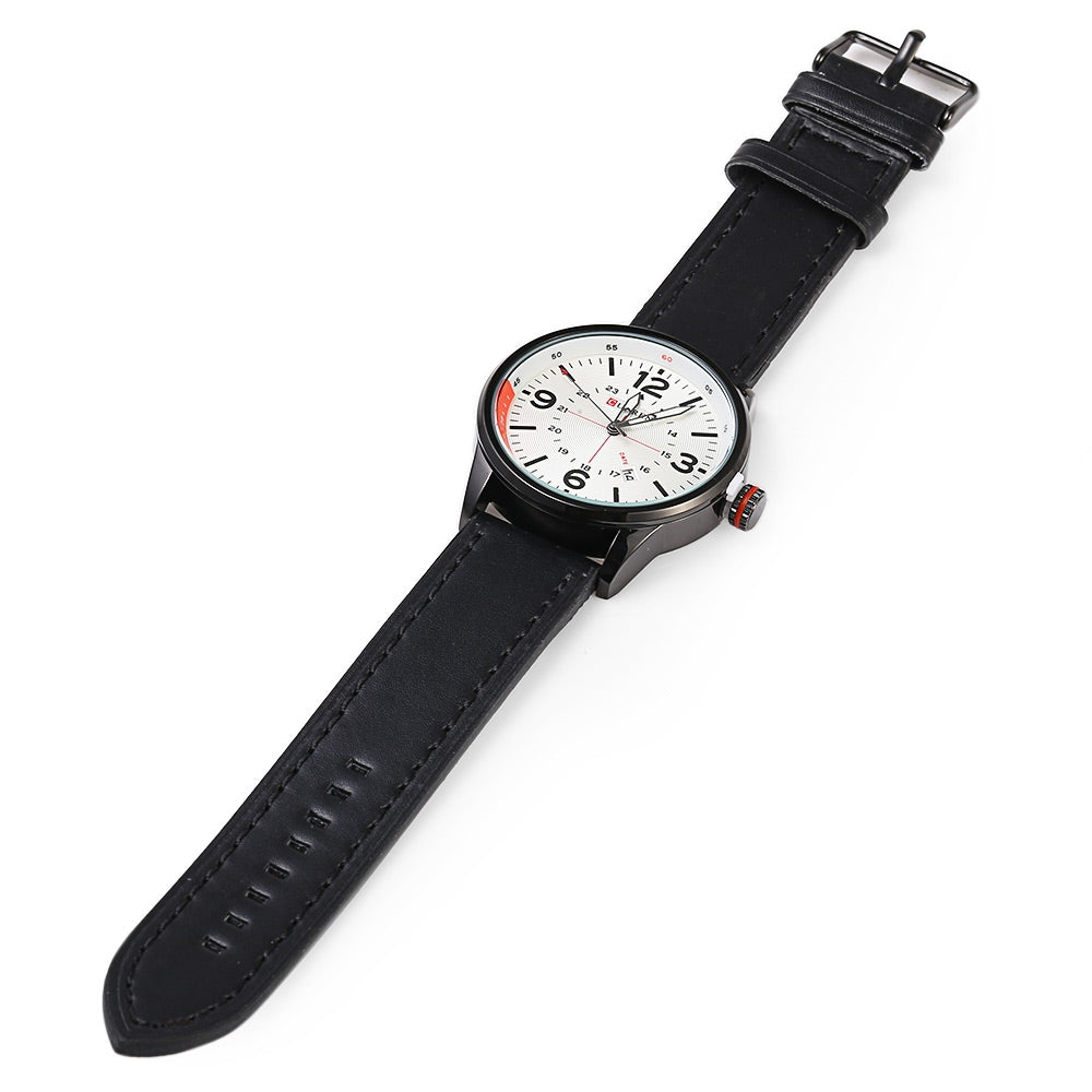 CURREN 8215 Business Style Male Quartz Watch with Date Showing