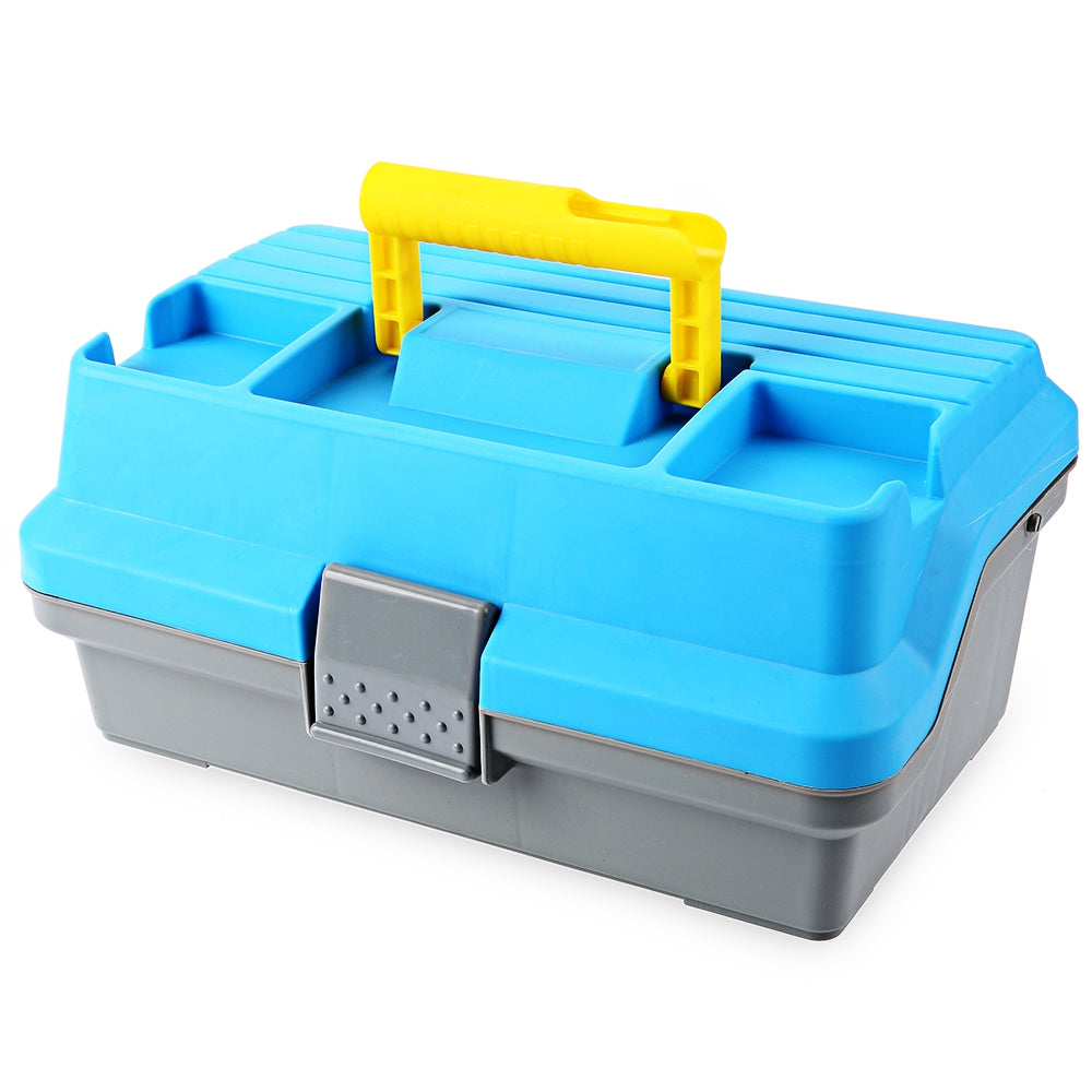 3 Layer Multifunctional Carp Fly Fishing Tackle Plastic Handle Box