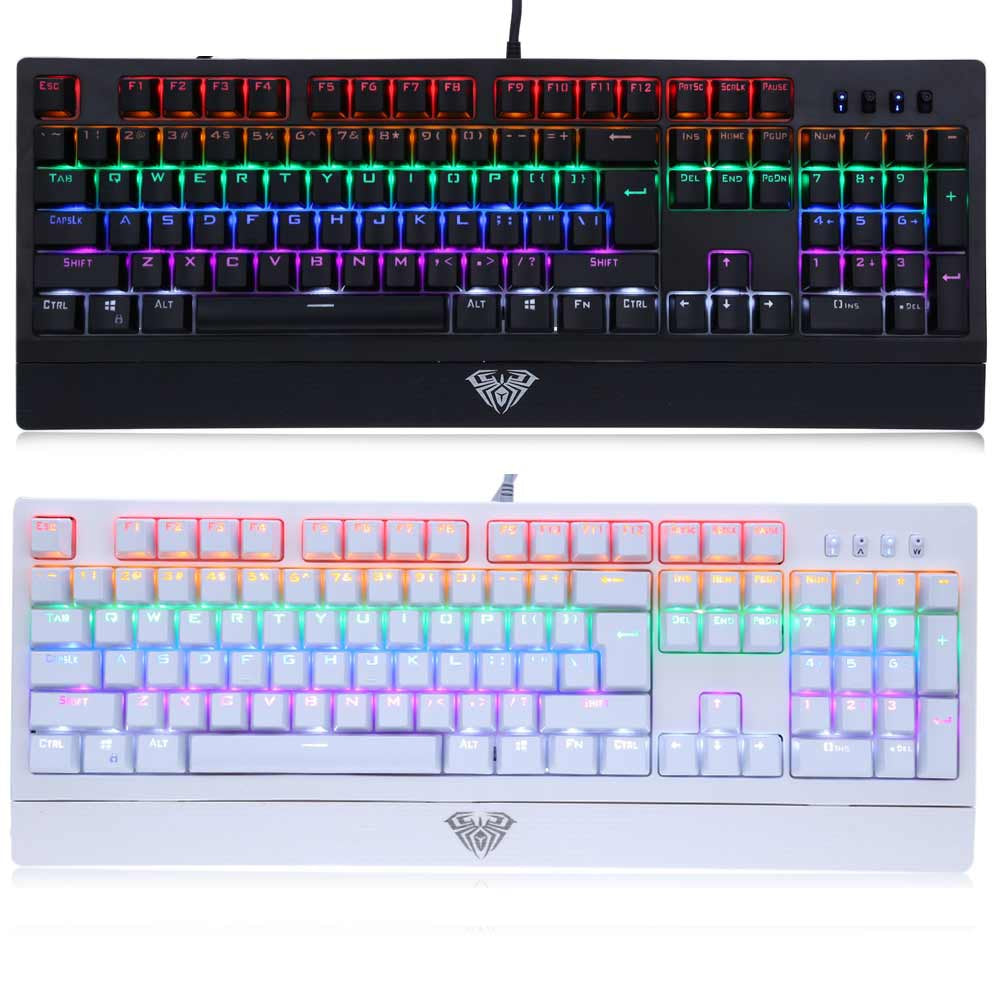 AULA 104-key LED Backlit Mechanical Gaming Keyboard