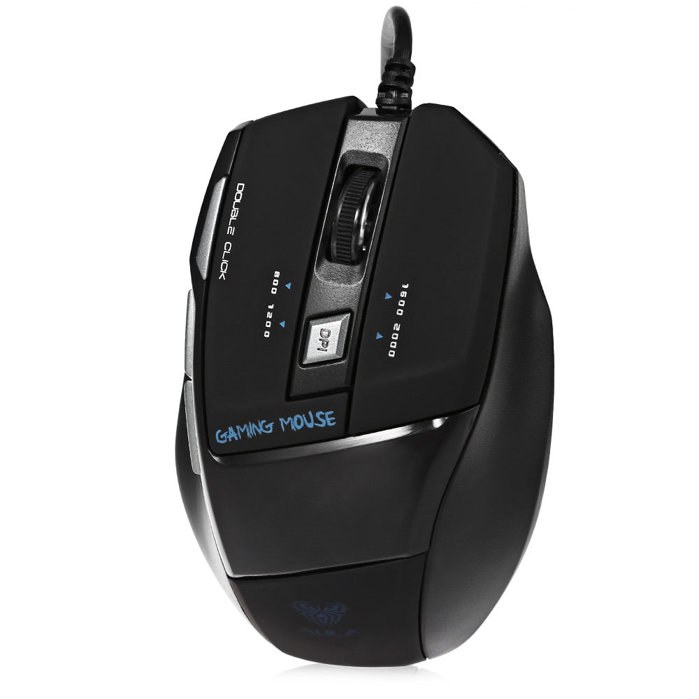 AULA 2000DPI USB 7D Optical Game Mouse Support Dual Mode Switchable System