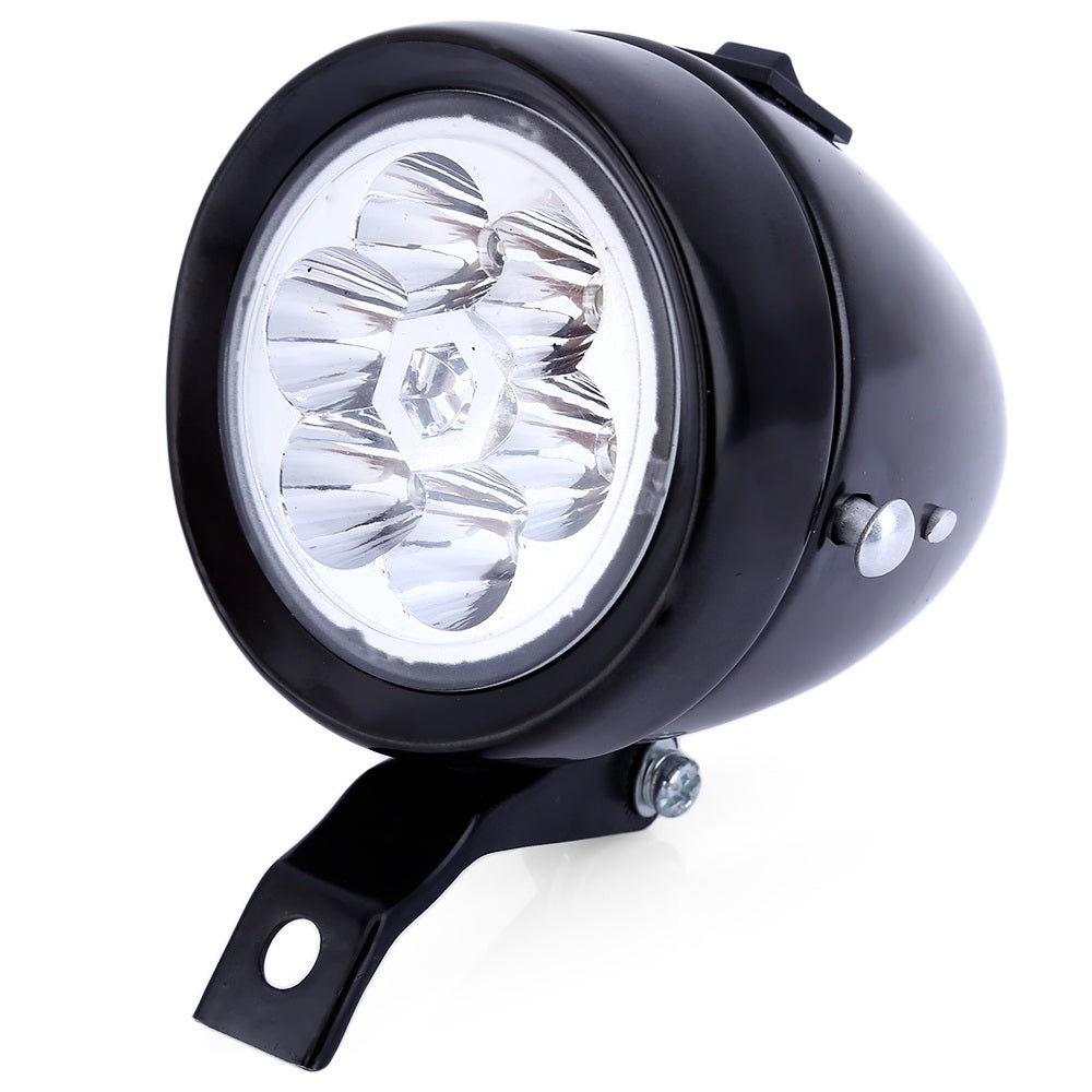 6 LEDs Vintage Bike Headlight Waterproof Retro Bicycle Accessory