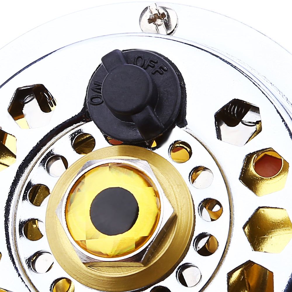 BF600 Metal Fly Reel Fishing Tackle Gold Disk Drag Ocean Lake Stream Pool Accessory