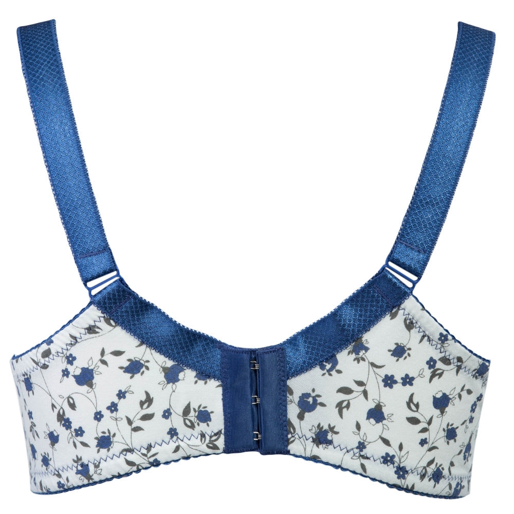 Adjustable Floral Print Front Button Wirefree Cotton Maternity Breastfeeding Nursing Bra