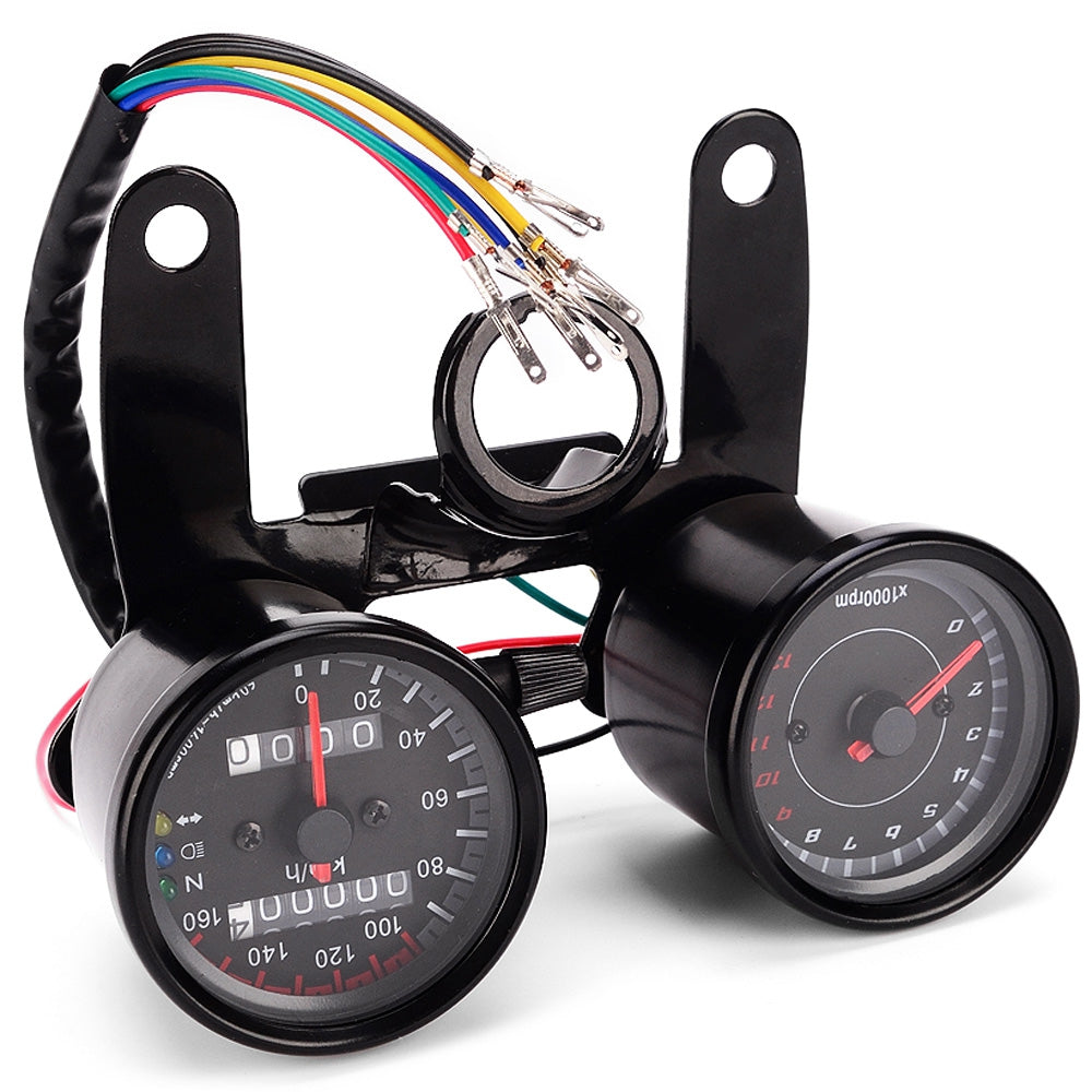 B733 Z 13000 Rpm Dual Color LED Backlights Digital Signal Motorcycle Speedometer Odometer Tachom...