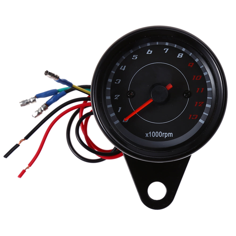 B719 Universal LED Auto Electric Tachometer Meter Gauge Shift Lighting Motorcycle Modification Part