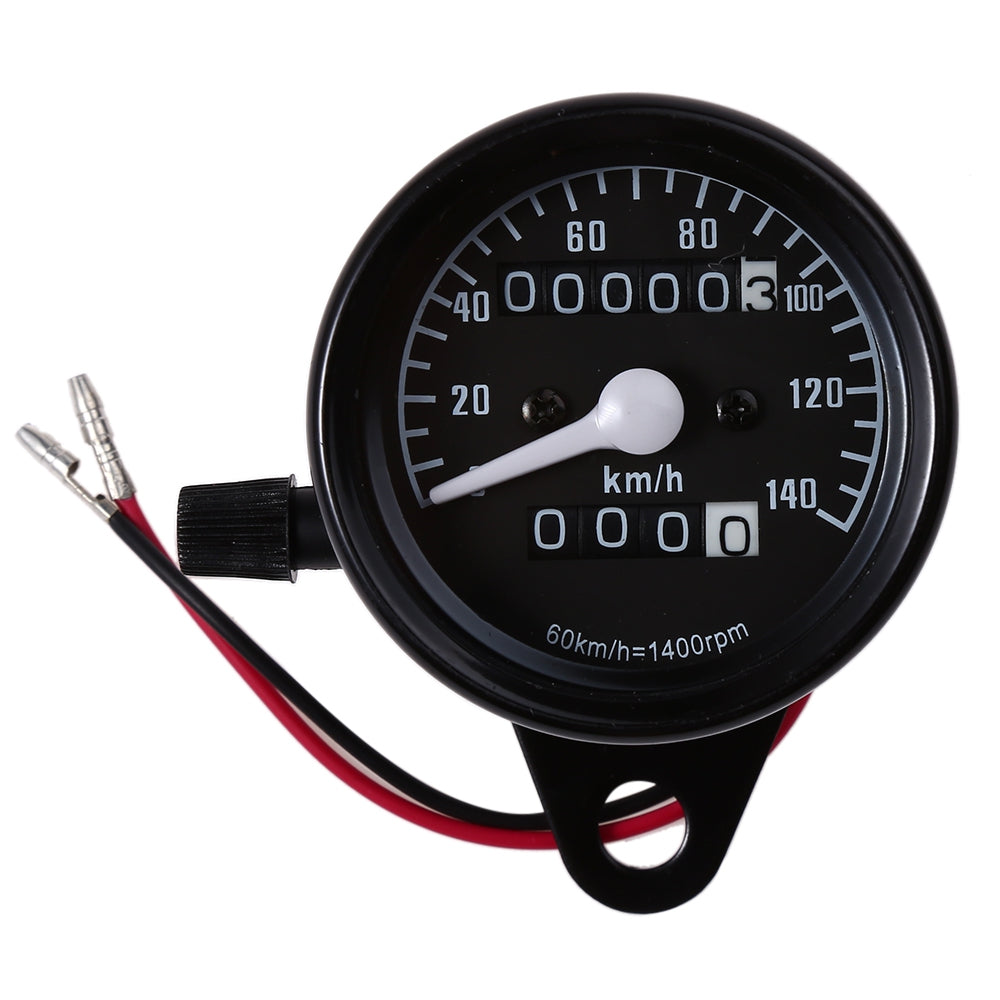 B732 Universal Dual Odometer Speedometer Gauge Speed Meter Night Light LED Backlight Motorcycle ...