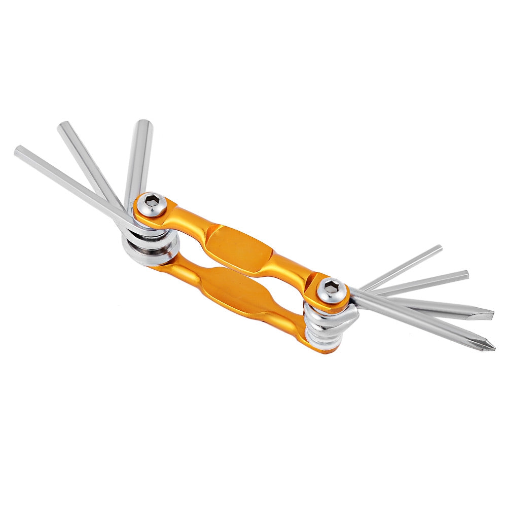 7 in 1 Multifunctional Folding MTB Cycling Repair Tool Screwdriver Hex Wrench Allen Key