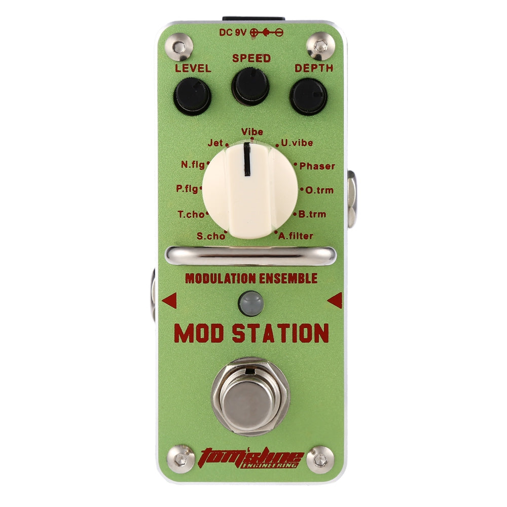 AROMA AMS - 3 Mod Station Classic Modulation Ensemble True Bypass Electric Guitar Effect Pedal