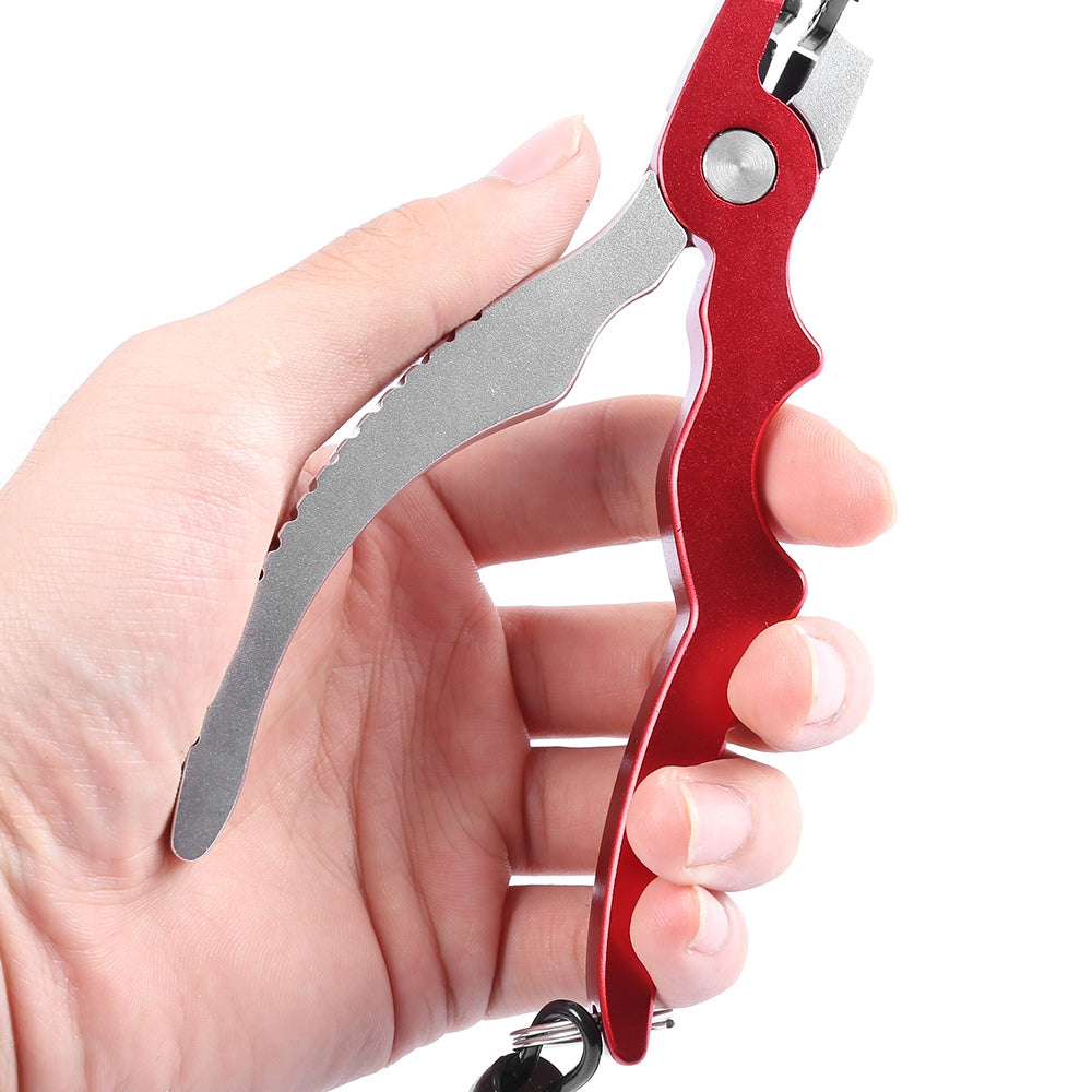 Aluminum Alloy Arc-shaped Hand Shank Line Cutter Hook Remove Fishing Pliers