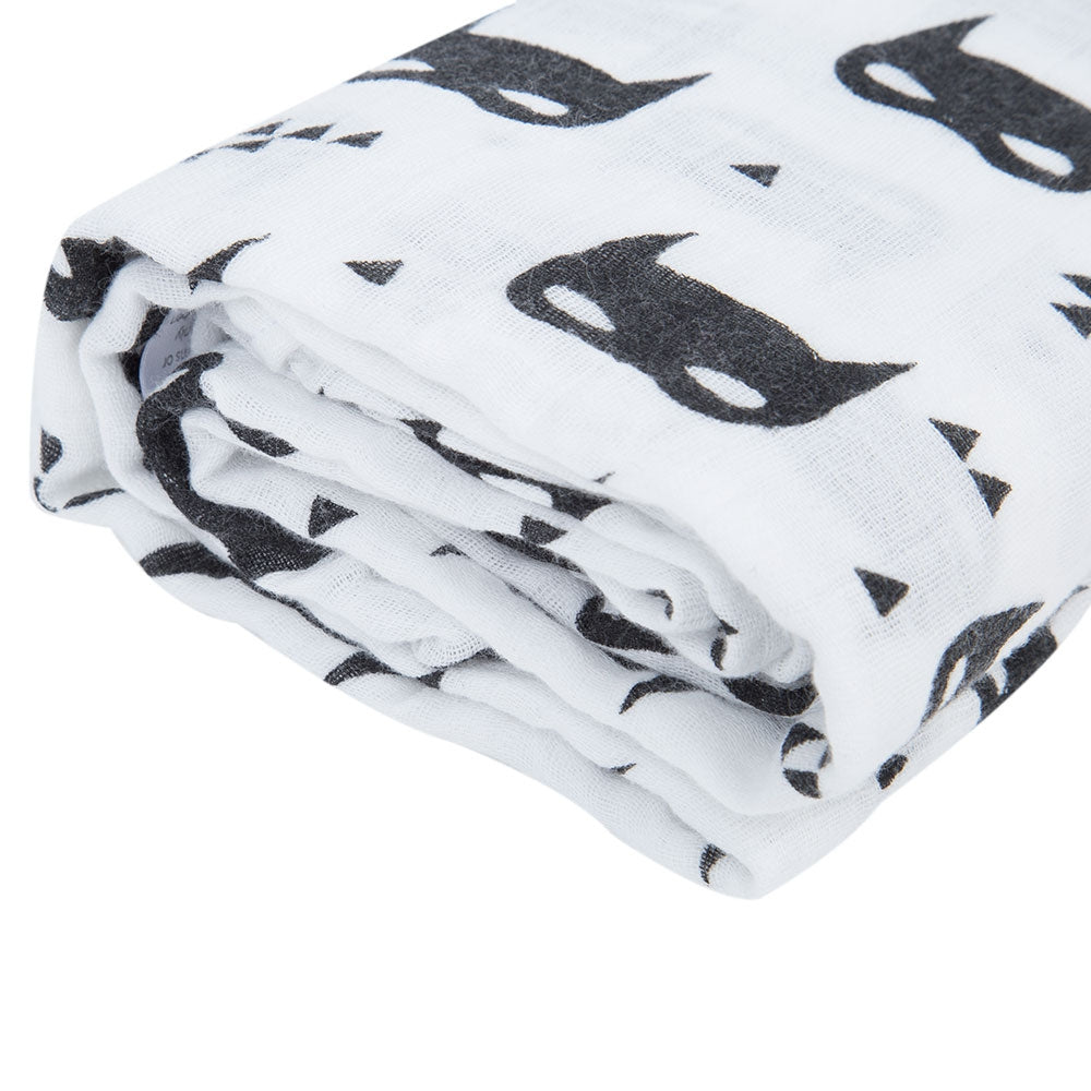 Cute Pattern Printed Soft Newborn Babies Hold Swaddling Blankets Bath Towel Non-fluorescent