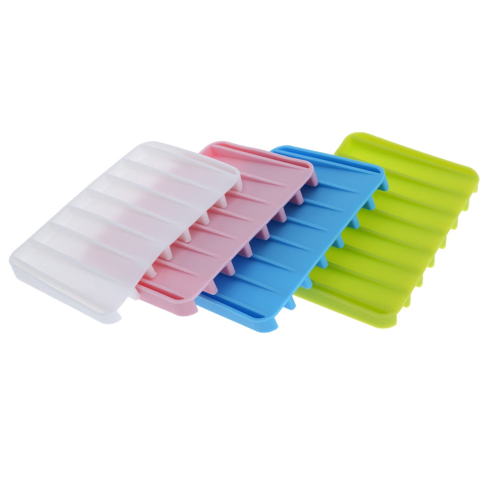 Colorful Silicone Soap Dish Soapbox Jewelry Stand Bathroom Tool Creative Gadget