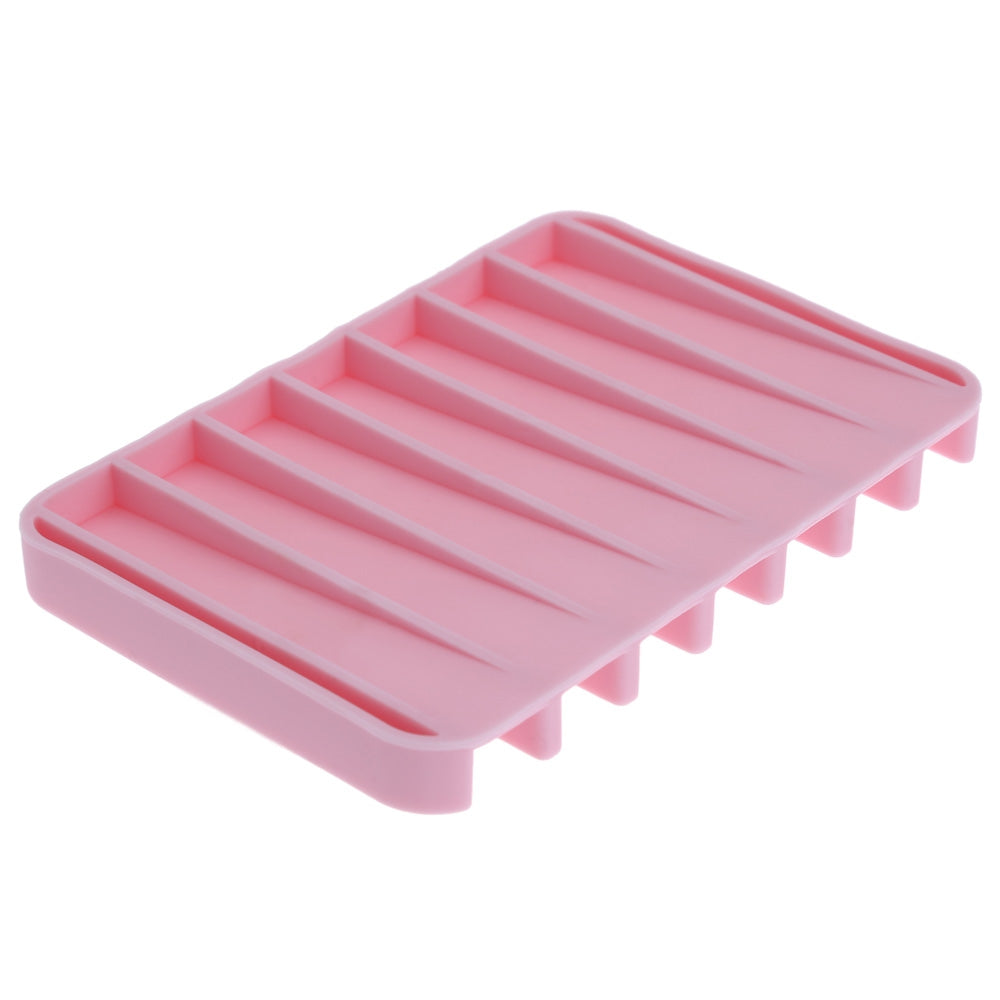 Colorful Silicone Soap Dish Soapbox Jewelry Stand Bathroom Tool Creative Gadget