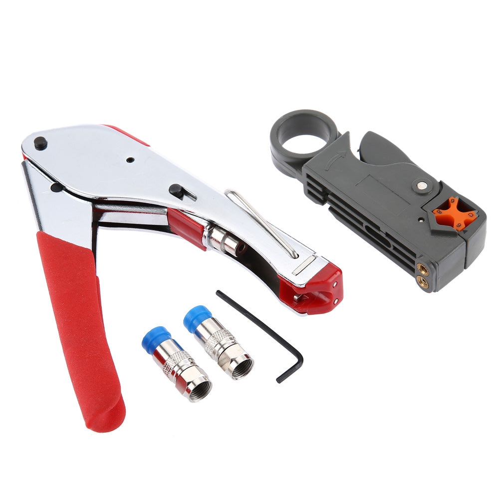 3 in 1 518A Coaxial Cable 322A Wire Stripper F Connector Network Tool
