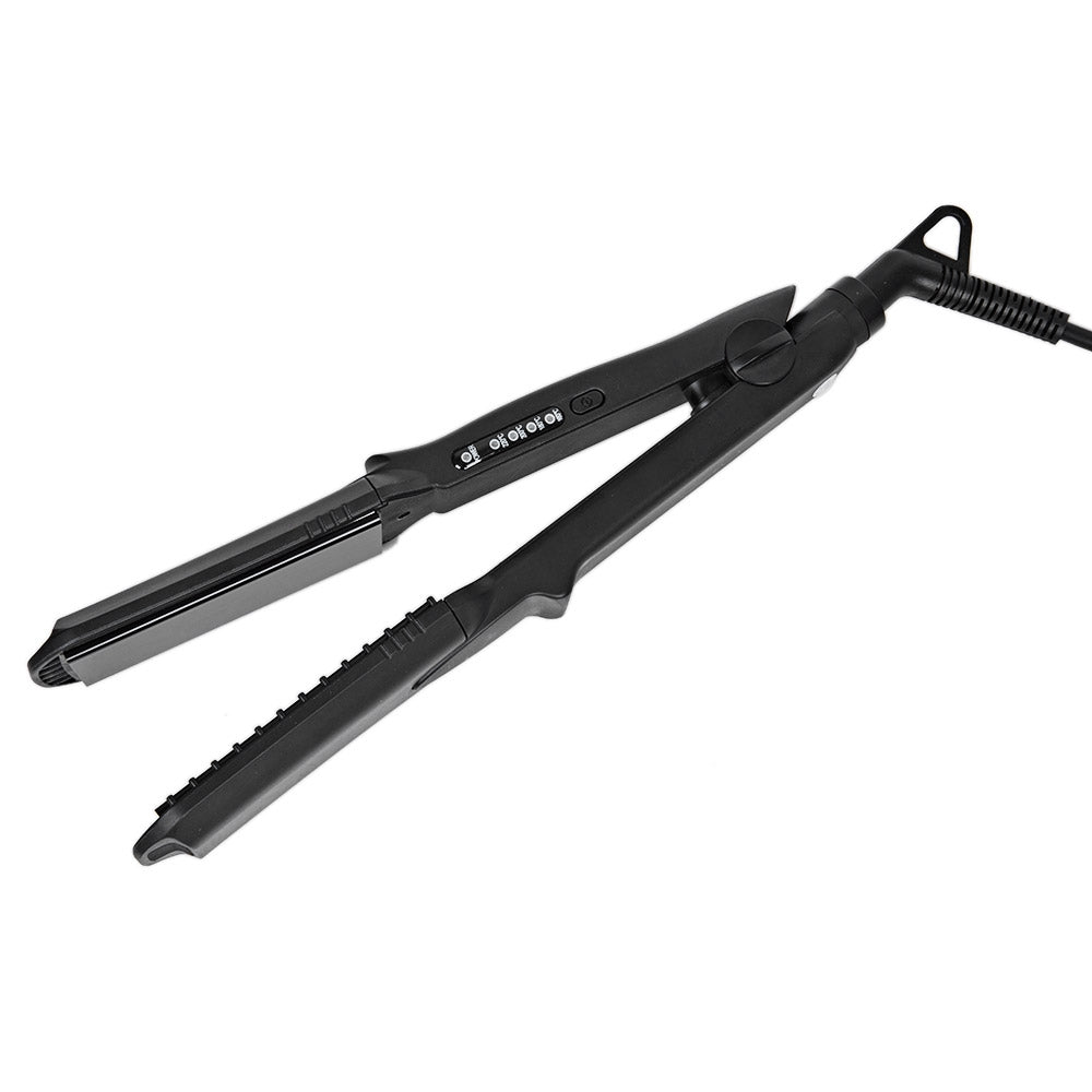 4 in 1 Ceramic Tourmaline Hair Straightener with 3 Corn Hot Clips Cleat Wave Styling Tool