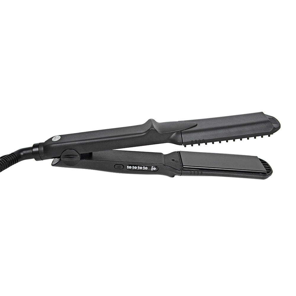 4 in 1 Ceramic Tourmaline Hair Straightener with 3 Corn Hot Clips Cleat Wave Styling Tool