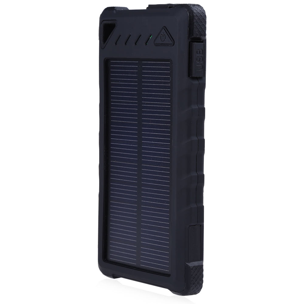 CHARMPIE S80 Waterproof Solar Battery Charger 8000mAh LED Light 8 Pin Micro USB Cable Dual USB P...