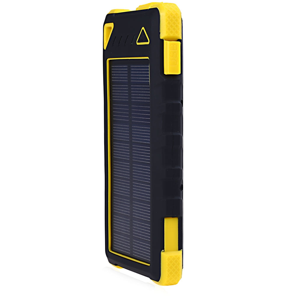 CHARMPIE S80 Waterproof Solar Battery Charger 8000mAh LED Light 8 Pin Micro USB Cable Dual USB P...