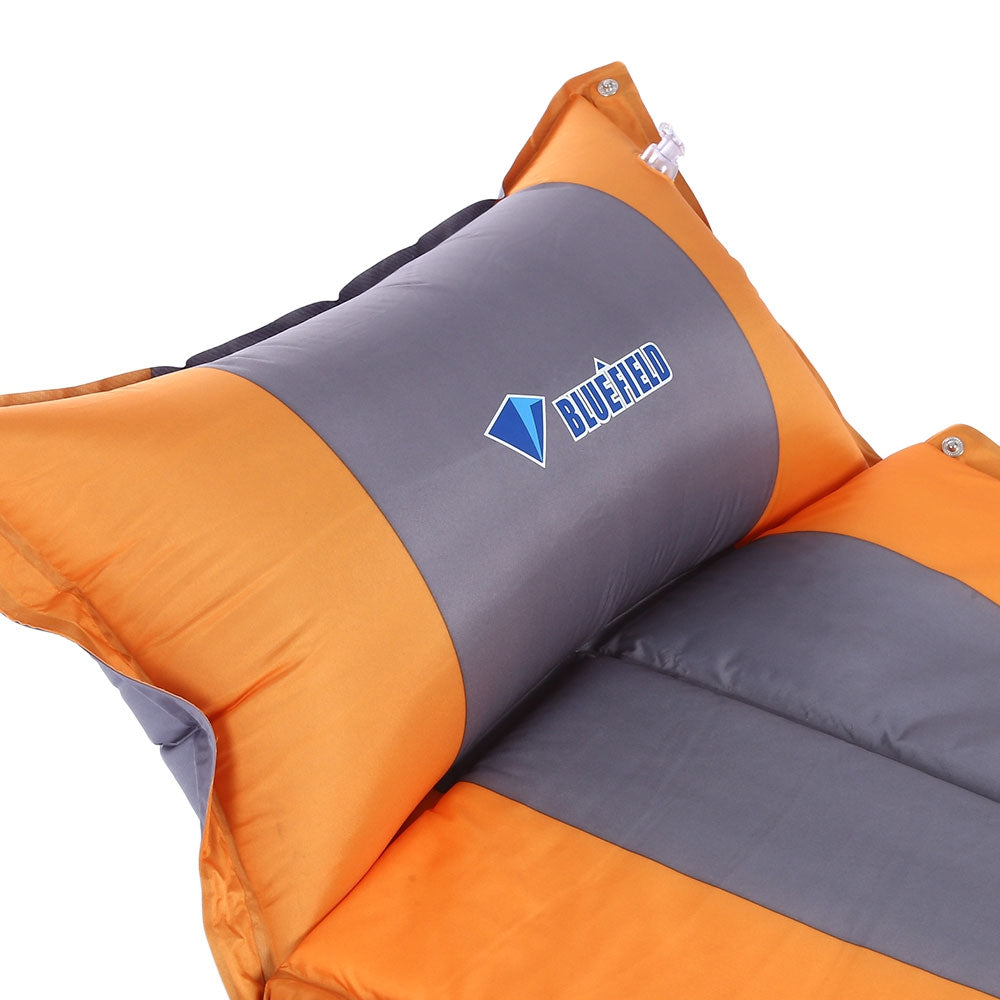 BLUEFIELD Automatic Air Mattress Moisture Cushion Pad Mat Camp Bedding
