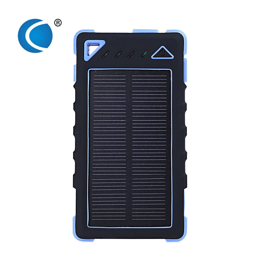 CHARMPIE S80 Waterproof Solar Battery Charger 8000mAh LED Light 8 Pin Micro USB Cable Dual USB P...