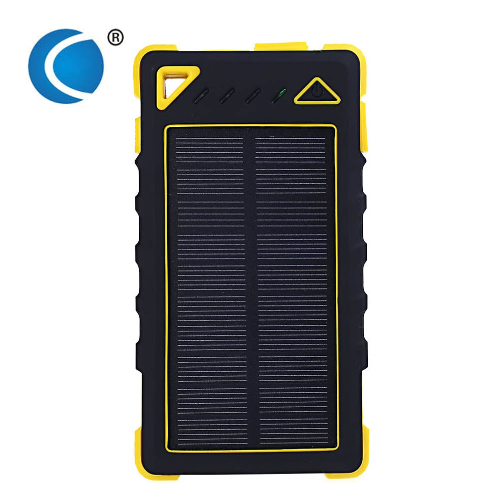 CHARMPIE S80 Waterproof Solar Battery Charger 8000mAh LED Light 8 Pin Micro USB Cable Dual USB P...