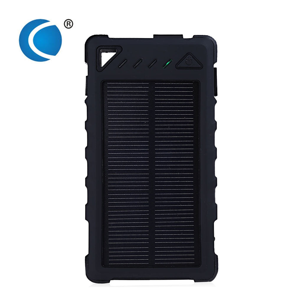 CHARMPIE S80 Waterproof Solar Battery Charger 8000mAh LED Light 8 Pin Micro USB Cable Dual USB P...