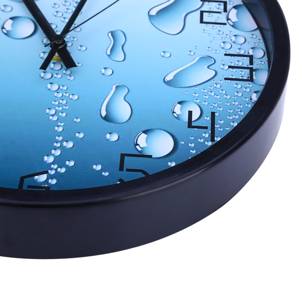 12 Inches Home Decor Modern 3D Silent Water Drop Pattern Wall Clock