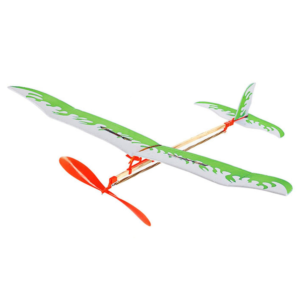 DIY Assembling Rubber Band Powered Glider Inertial Educational Toy