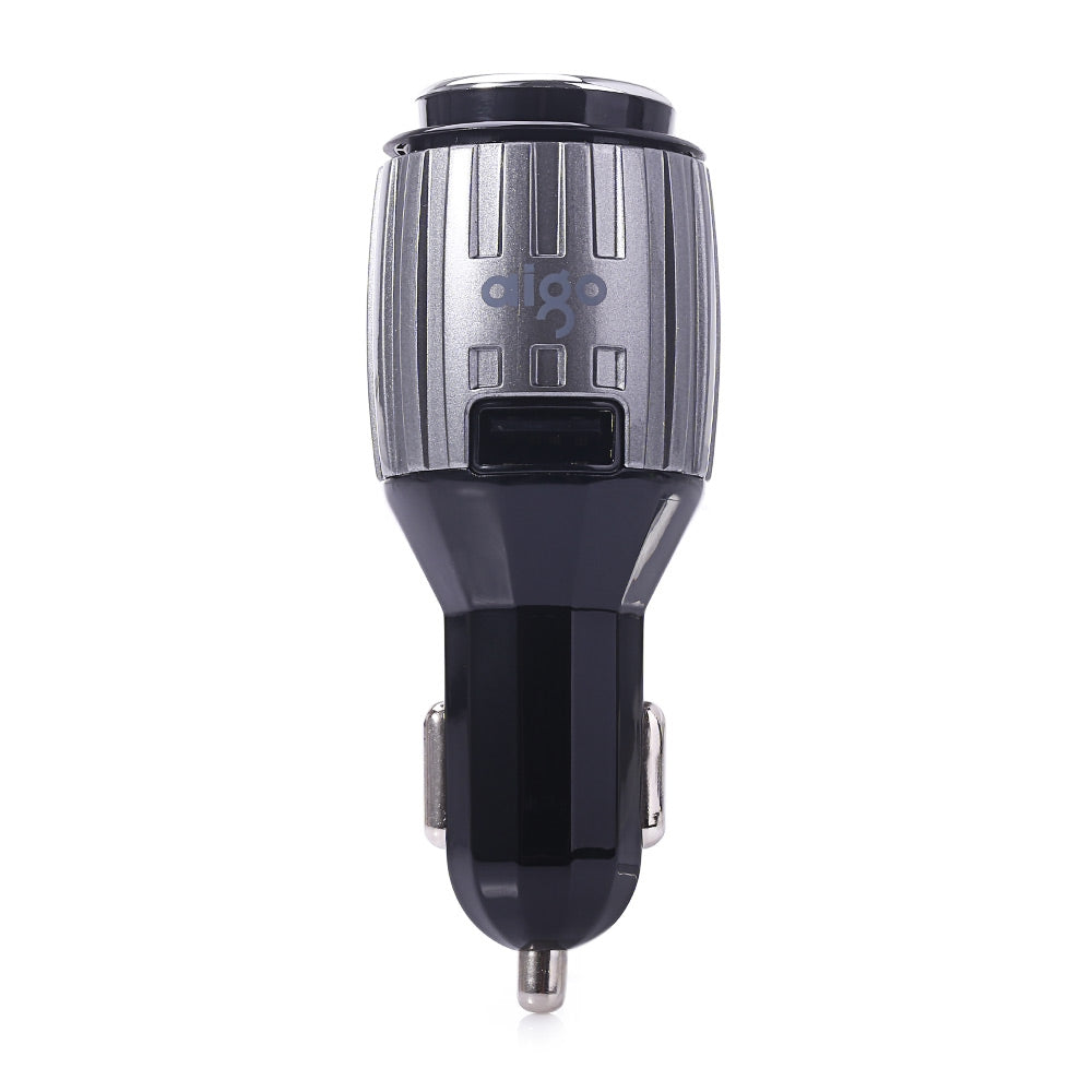 Aigo H20 12 / 24V Car Charger with Bluetooth V4.1 Headset Earphone Hands-free Call Music Play