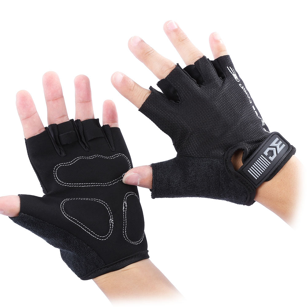 BaseCamp Shock-absorbing Foam Pad Half Finger Bike Gloves