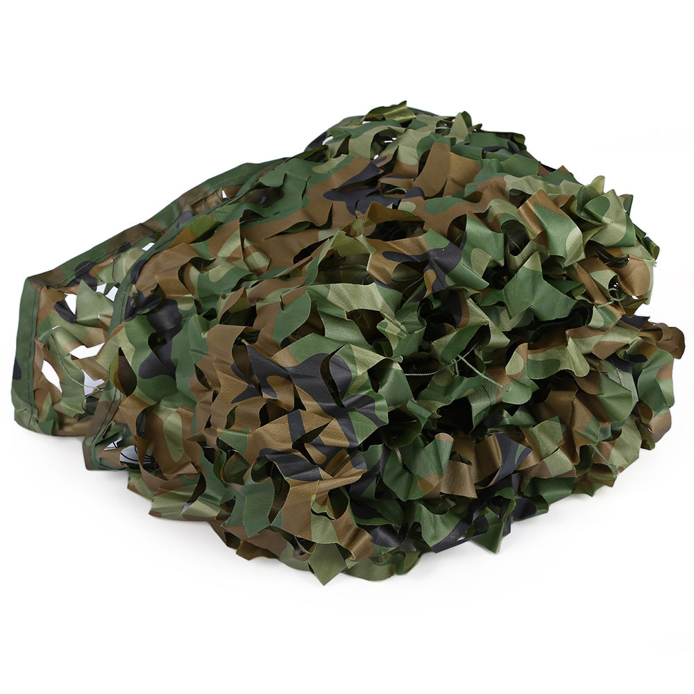 1.53M x 1.99M Woodland Military Car Cover Hunting Camping Tent Camouflage Net Netting