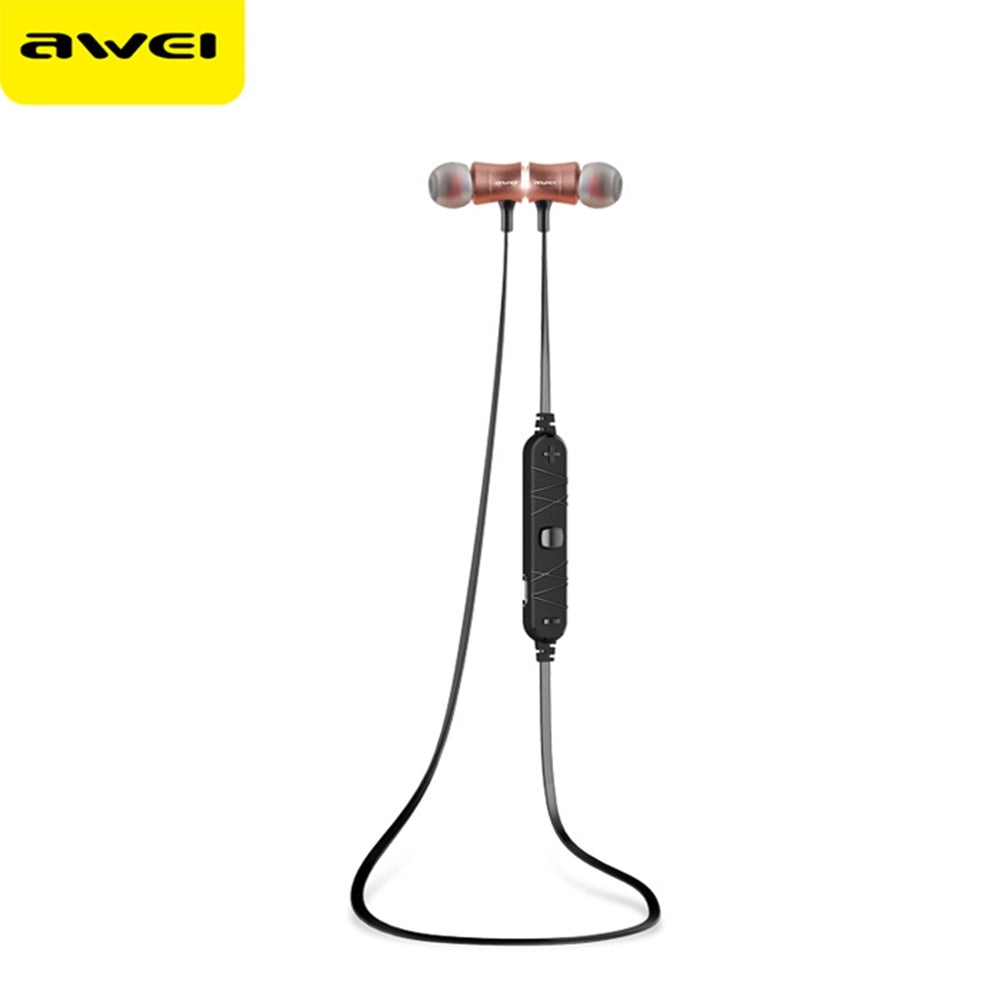 Awei A921BL Bluetooth Sport Earbuds with Mic On-cord Control Noise Cancelling