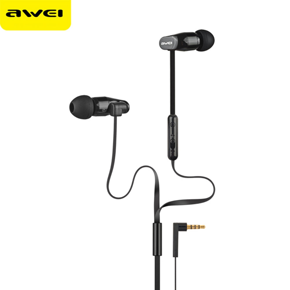 Awei ES - 12Hi In-ear Earphones Built-in Mic On-cord Control