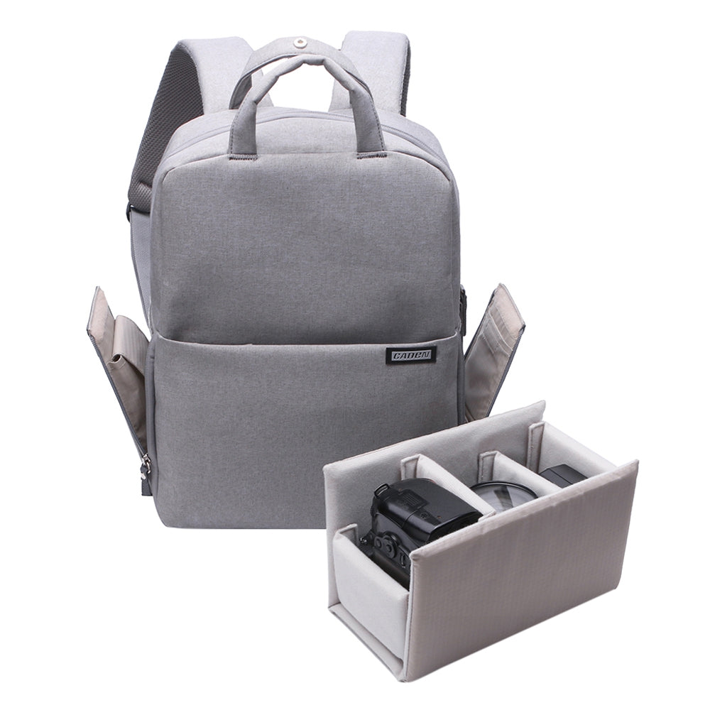 CADEN L5 Stylish Nylon Multifunction Shockproof Camera Backpack Bag for Canon Nikon