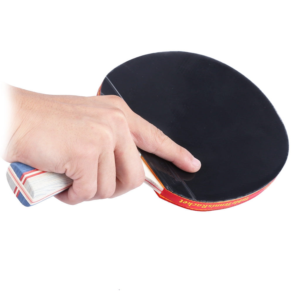 BOLI Table Tennis Ping Pong Racket Set Two Pimples-in Rubber Bats Three Balls