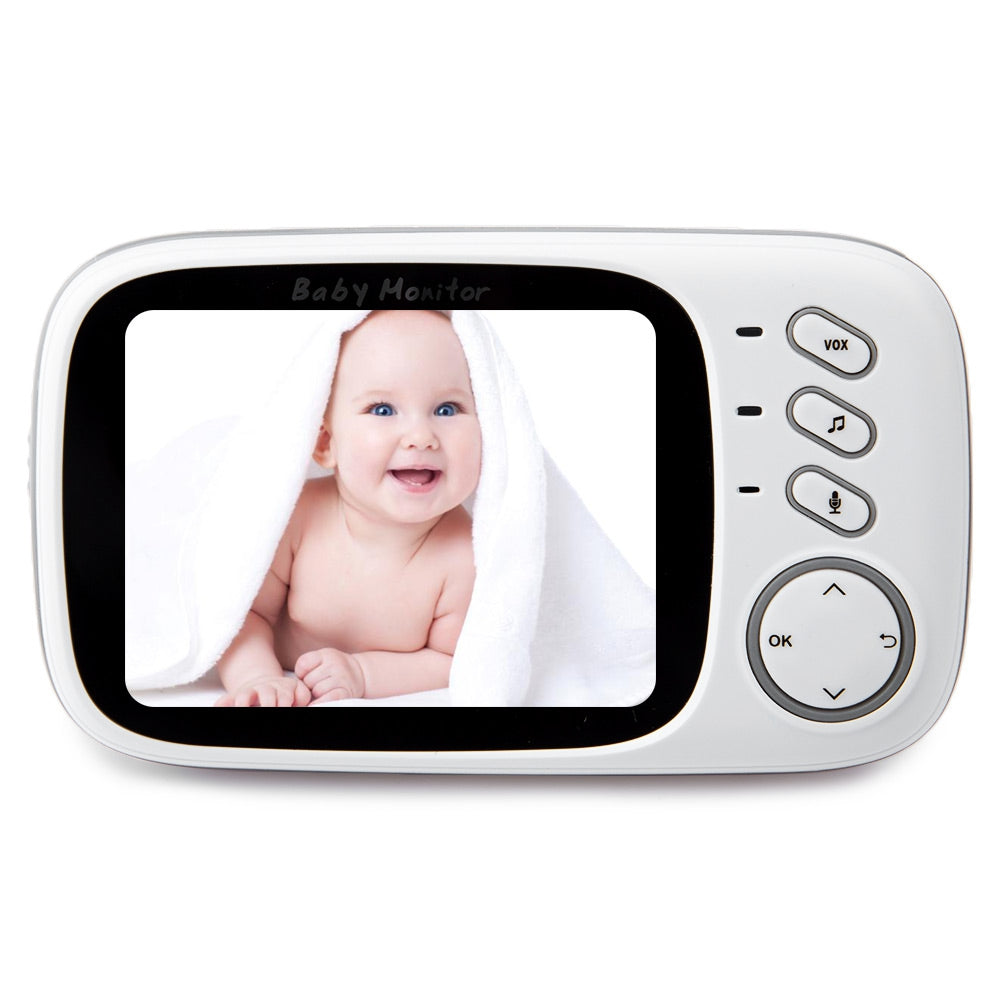 2.4GHz 3.2inch LCD Display Wireless Video Monitor with Night Vision Temperature Monitoring for B...