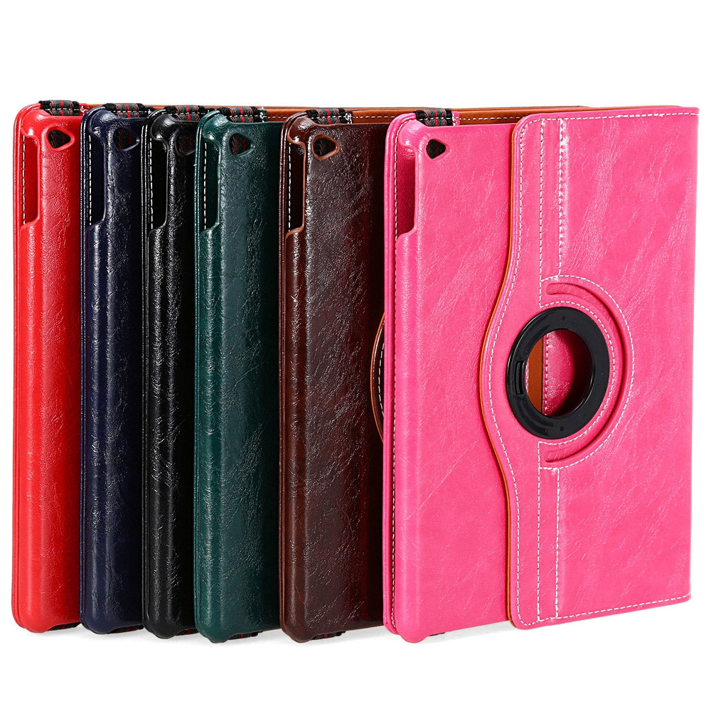 Crazy Horse Series 360 Degree Rotating Cover with Auto Sleep Wake Up Function for iPad Air 2