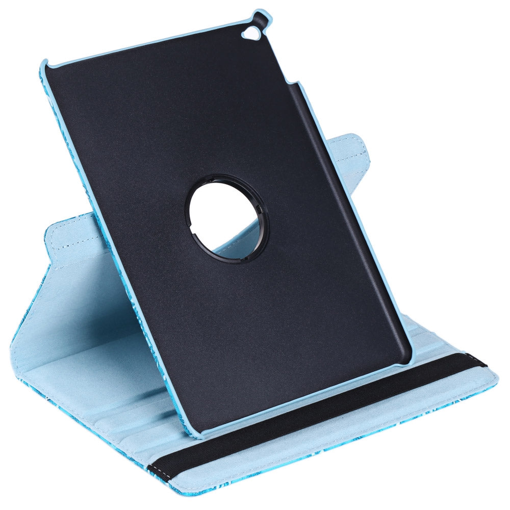 360 Degree Rotating Grape Grain Pattern PU Leather Stand Flip Folio Case for iPad Air 2